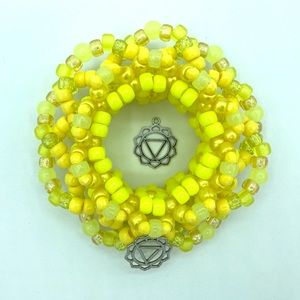Yellow 💛 “Solar Chakra” Kandi Cuff